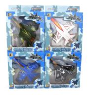 Opakowanie Samolot Myśliwiec metalowy mix