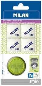 Temperówka Spin + 4 gumki 430 MILAN. Wydawca: MILAN. Dadada.pl Opakowanie Temperówka Spin + 4 gumki 430 MILAN