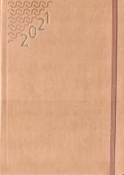 Opakowanie Terminarz 2021 A5 Flex z gumką brązowy