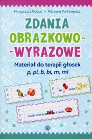 Zadania obrazkowo-wyrazowe. Autor: Małgorzata Kobus, Marzena Polinkiewicz. Dadada.pl Okładka książki Zadania obrazkowo-wyrazowe