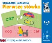Angielski Pierwsze słówka Układanki malucha Kapitan Nauka. Autor: Katarzyna Drewek-Wojtasik. Dadada.pl Okładka książki Angielski Pierwsze słówka Układanki malucha Kapitan Nauka