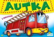 Okładka książki Autka z naklejkami. Straż pożarna