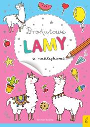 Okładka książki Brokatowe lamy z naklejkami