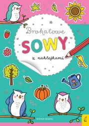 Okładka książki Brokatowe sowy z naklejkami