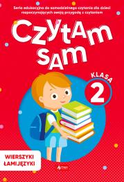 Czytam sam. Klasa 2. Wierszyki łamijęzyk. Autor: Izabela Michta. Dadada.pl Okładka książki Czytam sam. Klasa 2. Wierszyki łamijęzyk
