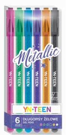 Opakowanie Długopis żelowy 6 kolorów Metallic YN TEEN