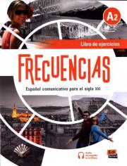Frecuencias A2 ćwiczenia + audio online. Autor: Fernández Francisca, Emilio Marín y Francisco Rivas, Rivas Francisco. Dadada.pl Okładka książki Frecuencias A2 ćwiczenia + audio online
