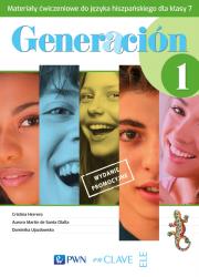 Generacion 1 SP 7 Ćwiczenia PWN. Autor: Fernandez Herrero Cristina, Aurora Martin de Santa Olalla, Ujazdowska Dominika. Dadada.pl Okładka książki Generacion 1 SP 7 Ćwiczenia PWN