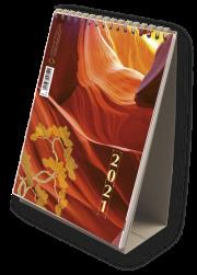 Okładka książki KAL.BIURKOWY PIONOWY 2015 CZERWONY Z GALAZKA-PRMI