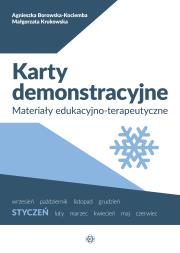 Karty demonstracyjne Styczeń. Autor: Agnieszka Borowska-Kociemba, Małgorzata Krukowska. Dadada.pl Okładka książki Karty demonstracyjne Styczeń