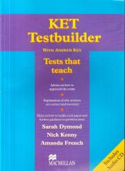 KET Testbuilder z kluczem + CD Pack NEW MACMILLAN. Autor: Dymond Sarah, Kenny Nick, Amanda French. Dadada.pl Okładka książki KET Testbuilder z kluczem + CD Pack NEW MACMILLAN
