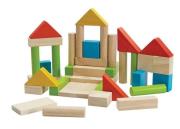 Klocki kolorowe 40el. Wydawca: Plan toys. Dadada.pl Opakowanie Klocki kolorowe 40el