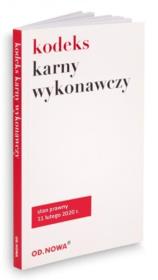 Okładka książki Kodeks karny wykonawczy 11 luty 2020
