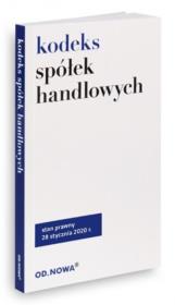 Okładka książki Kodeks spółek handlowych 28.01.2020