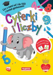 Okładka książki Kolorowanka Cyferki i liczby z naklejkami