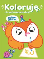 Okładka książki Koloruję bez wychodzenia poza linię. Zielona sówka