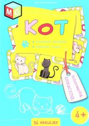 Kot - kolorowanka edukacyjna. Autor: Ewa Gorzkowska-Parnas. Dadada.pl Okładka książki Kot - kolorowanka edukacyjna