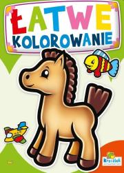 Okładka książki Łatwe kolorowanie. Konik