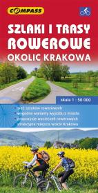 Mapa tur. - Szlaki i trasy rowerowe okolic Krakowa. Autor:   Praca zbiorowa. Dadada.pl Okładka książki Mapa tur. - Szlaki i trasy rowerowe okolic Krakowa