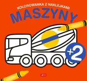 Okładka książki Maszyny. Kolorowanka z naklejkami