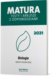 Okładka książki Matura 2021 Biologia testy i arkusze zakres rozszerzony