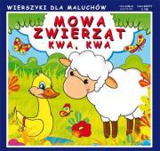 Mowa zwierząt Kwa, kwa. Autor: Pruchnicki Krystian. Dadada.pl Okładka książki Mowa zwierząt Kwa, kwa