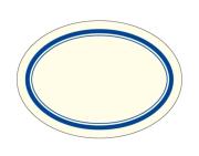 Opakowanie Naklejki dekoracyjne ETK 050 Niebieskie 6szt ROSSI