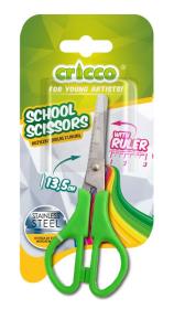 Opakowanie Nożyczki szkolne z linijką 13,5cm CRICCO