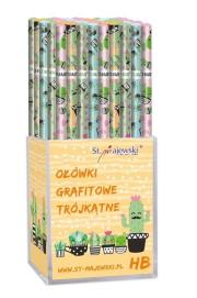 Opakowanie Ołówek trójkątny HB Cacti (72szt)