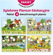 Opakowanie Pakiet: Sylabowe plansze edukacyjne (4szt.)