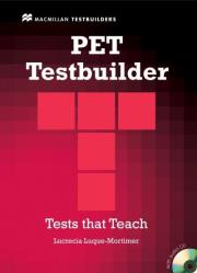 Okładka książki PET Testbuilder bez klucza + CD Pack