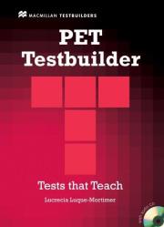 Okładka książki PET Testbuilder z kluczem + CD Pack NEW MACMILLAN