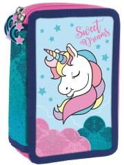 Opakowanie Piórnik z wyposażeniem 3-kom Jednorożec 12