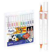 Opakowanie Pisaki Sketch dwustronne 12 kolorów FIORELLO