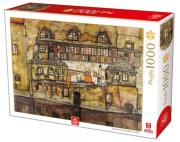 Opakowanie Puzzle 1000 Domy nad rzeką