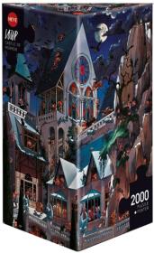 Opakowanie Puzzle 2000 Straszny zamek(Puzzle+plakat), Loup