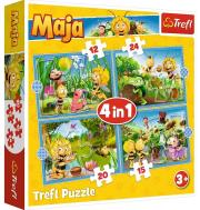 Opakowanie Puzzle 4w1 Przygody Pszczółki Mai TREFL
