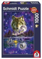 Opakowanie Puzzle PQ 1000 Wilk w świetle księżyca G3