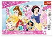 Opakowanie Puzzle ramkowe 15 Urocze księżniczki TREFL