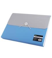 Opakowanie Teczka A4 12 przegródek szaro - niebieska D.RECT