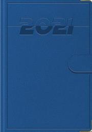 Opakowanie Terminarz 2021 B7 Lux z zapinką niebieski