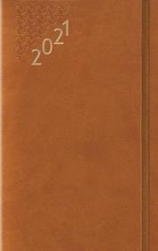 Opakowanie Terminarz 2021 Średni B6 Flex z gumką brązowy