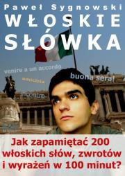 Włoskie słówka. Autor: Paweł Sygnowski. Dadada.pl Okładka książki Włoskie słówka