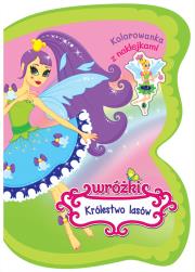 Okładka książki Wróżki Królestwo lasów. Kolorowanka z naklejkami