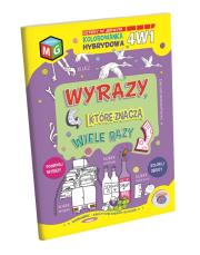 Wyrazy, które znaczą wiele razy. Autor: Ewa Gorzkowska-Parnas. Dadada.pl Okładka książki Wyrazy, które znaczą wiele razy