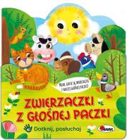 Zwierzaczki z głośnej paczki. Autor: Kwiecińska Mirosława. Dadada.pl Okładka książki Zwierzaczki z głośnej paczki