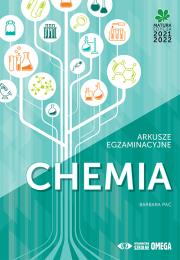 Chemia Matura 2021/22 Arkusze egzaminacyjne. Autor: Barbara Pac. Dadada.pl Okładka książki Chemia Matura 2021/22 Arkusze egzaminacyjne