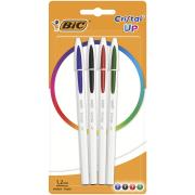 Długopis BIC Cristal Up mix AST blister 4 kolory. Wydawca: Bic. Dadada.pl Opakowanie Długopis BIC Cristal Up mix AST blister 4 kolory