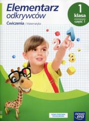 Elementarz odkrywców. Matematyka Ćwiczenia 1/1 NE. Autor: Bielenica Krystyna, Bura Maria, Kwil Małgorzata. Dadada.pl Okładka książki Elementarz odkrywców. Matematyka Ćwiczenia 1/1 NE