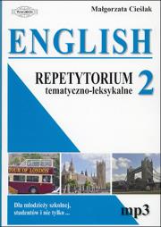 Okładka książki English. Repetytorium 2 tem-leks.+ mp3 WAGROS